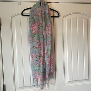 HARD TO FIND EUC Lilly Pulitzer Lilly Loves the American Cancer Society Scarf